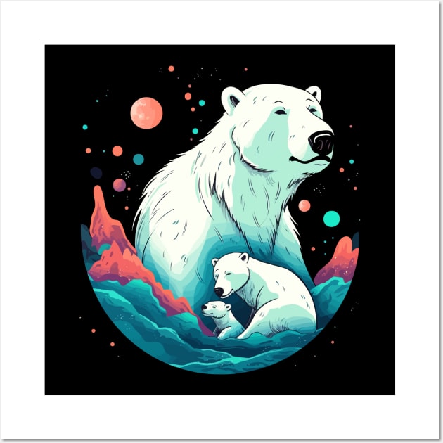 Polar Bear Fathers Day Wall Art by JH Mart